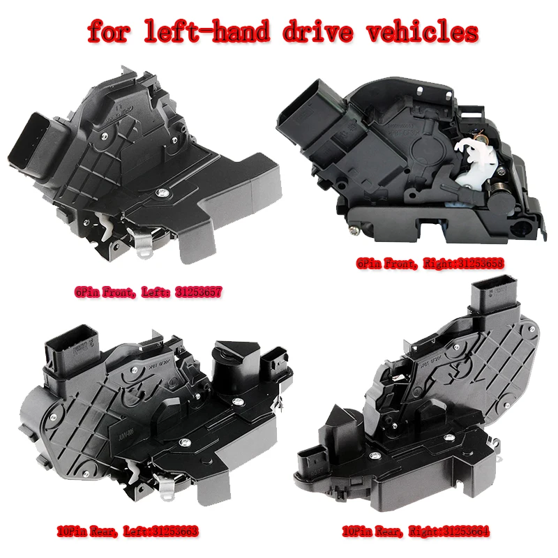 

Цилиндр замка автомобиля Дверной замок 31253657 31253658 31253663 31253664 Привод дверного замка для Volvo C30 C70 S40 S80 V50 V70 XC60 XC70