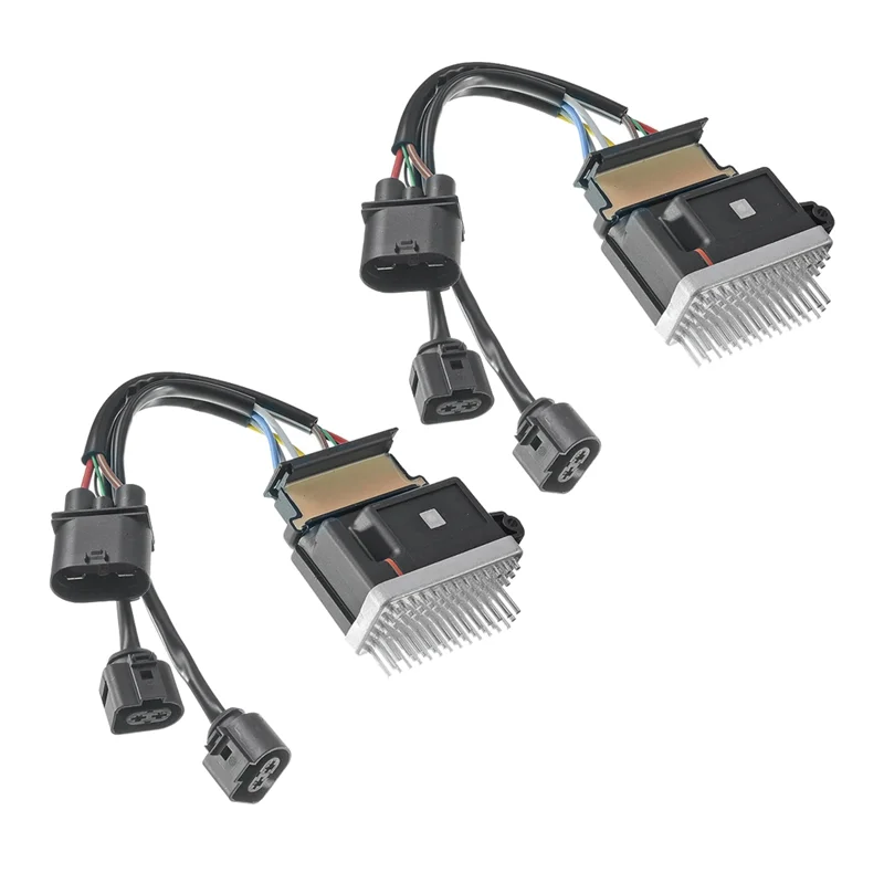 Precise 2Pcs New Engine Cooling Fan Control Module Unit 8K0959501G For  A4 Q5 Q3 A5 S5 RS5 A6 S6 8K0959501A 8K0 959 501 G