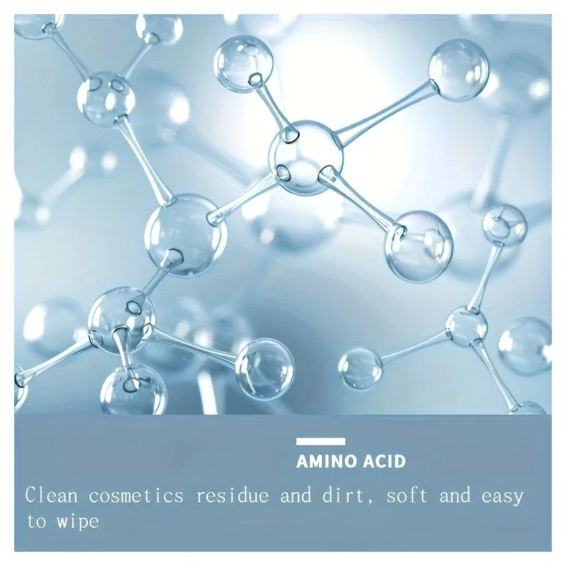 مزيل مكياج لطيف للمياه من الأحماض الأمينية - تنظيف عميق فعال للبشرة الحساسة، نسيج طازج ولطيف، سهل الشطف #6