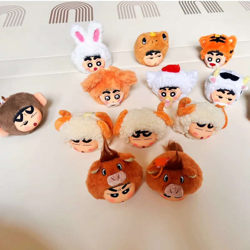 

In Stock Genuine Eaki Crayon Shin-Chan Chinese Zodiac Plush Doll Blind Box Anime Peripheral Festival Gift Collection Trendy Toy