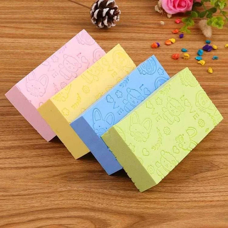 Bath Sponge Scrub Shower Soft Exfoliating Body Skin Shower Spa Bath Brush Washing Sponge Pad Sponges Cleaning Spa Bath Ball