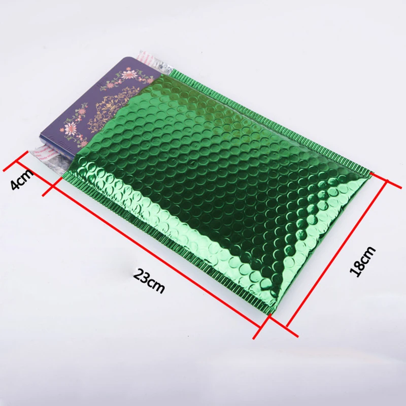 50 Stuks 18x23 cm Kleine Bubble Bag Heldergroen Plastic Bubble Envelop Self Seal Adhesive Verzending Mailing Zakken gewatteerde Enveloppen