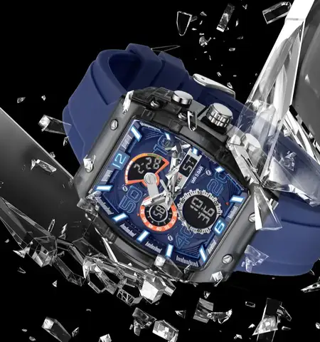 10 best sales rektangulära herrklockor - №9