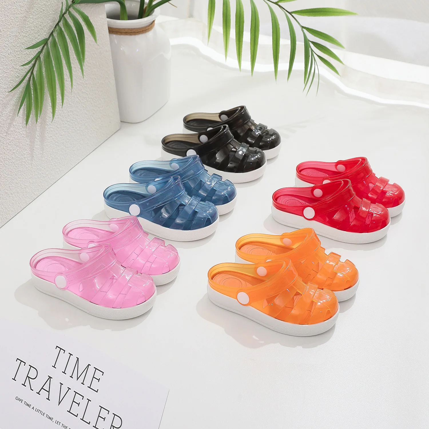 

Детские тапочки, детские летние сандалии на нескользящей мягкой подошве для девочек, домашние и уличные сандалии для мальчиков и девочек