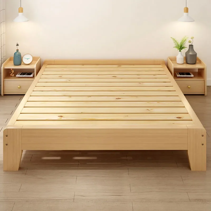 Girls Design Tatami Luxury Modern Single Bedroom Frame Queen Space Saving Sun Sleeping Bed Beach Camas De Casal Home Furniture