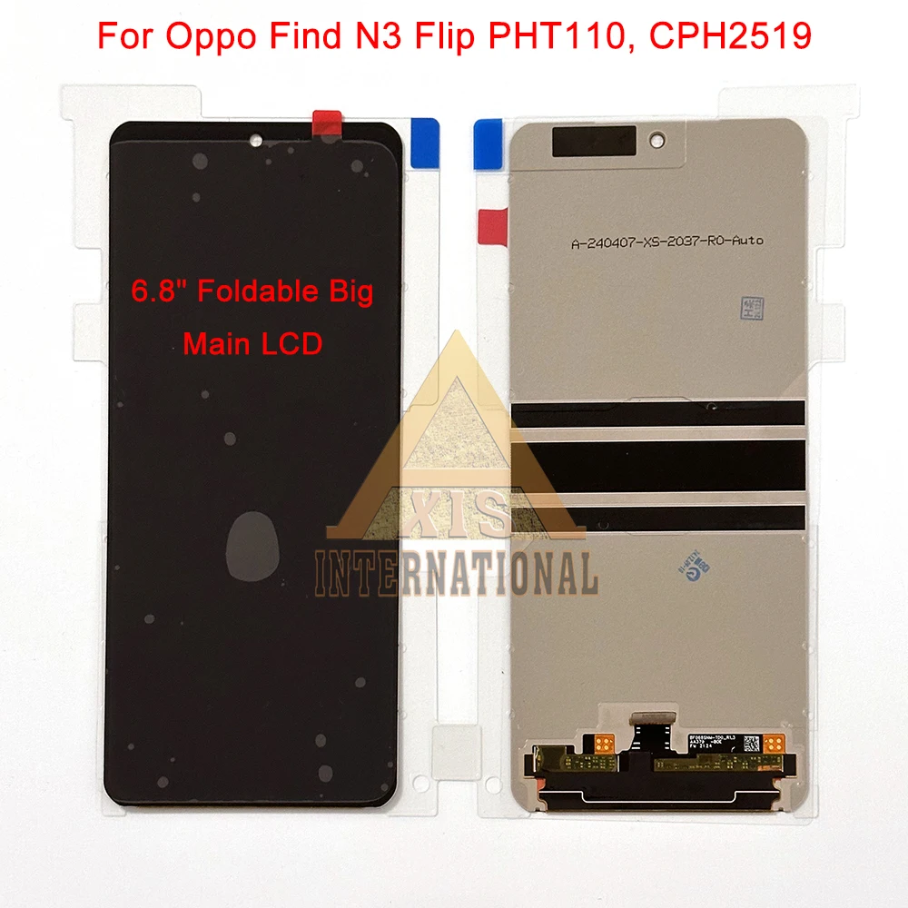 3.26'' Amoled Original For Oppo Find N3 Flip Back Cover LCD  Front Big /External Display Touch Digitizer For Find N2 Flip PGT110