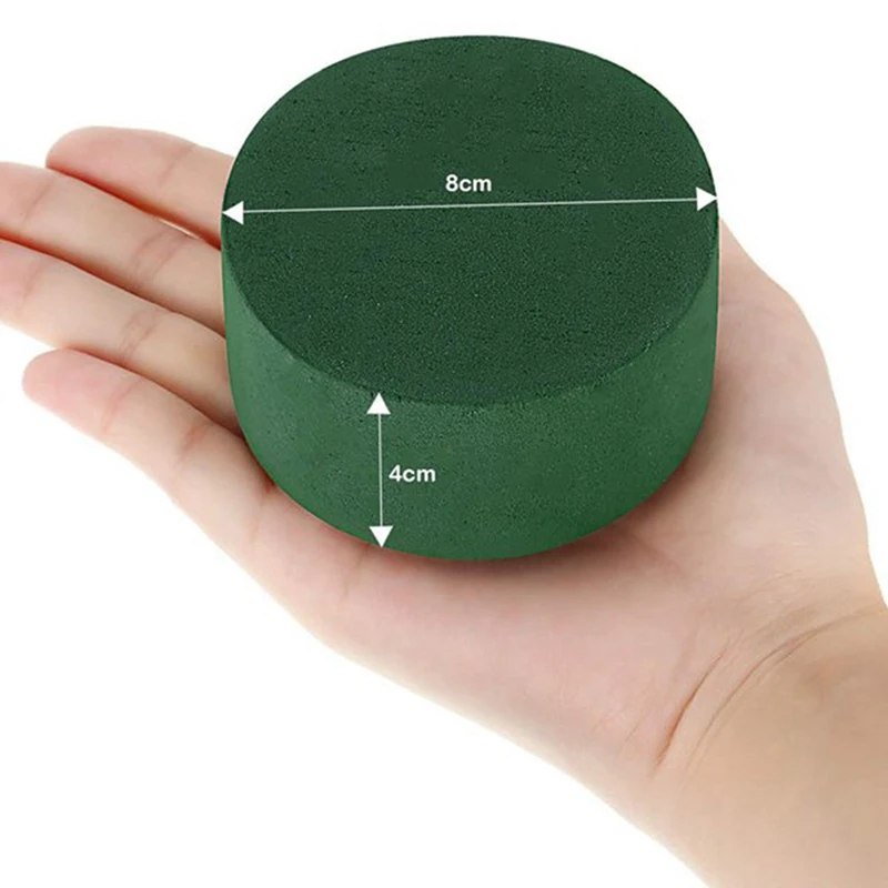 10 sztuk korytarz weselny DIY Craft kompozycja kwiatowa pochłaniająca wodę dom ogród zielony kwiat pianka utrzymująca świeżość okrągła cegła