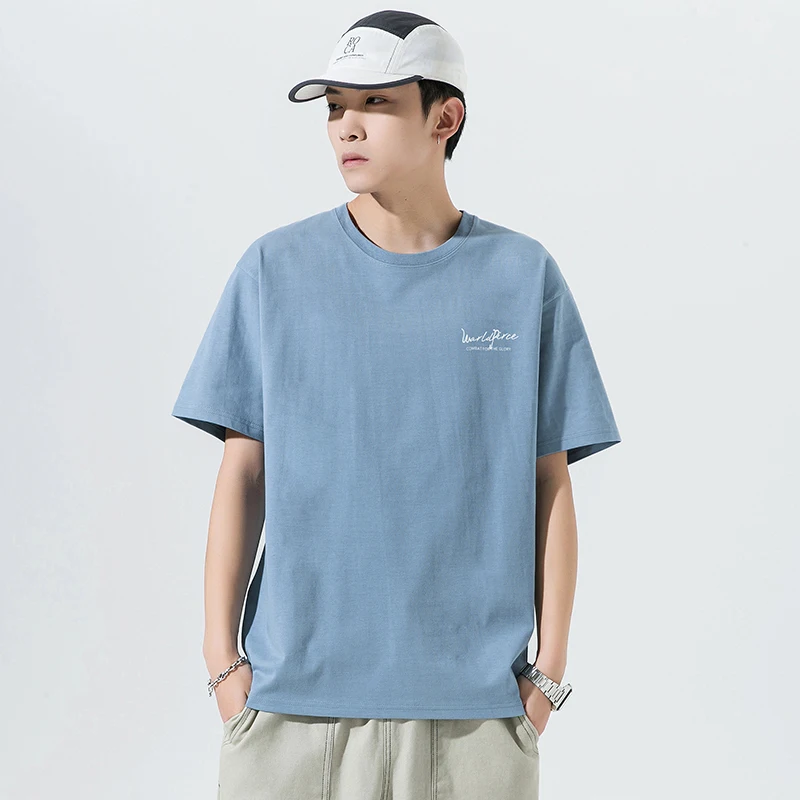 

Men's T Shirt White Big Size 6XL Cotton T-shirts for Men Summer Casual Wear Fashion Letter Print Men Tee Shirts Male Clothes