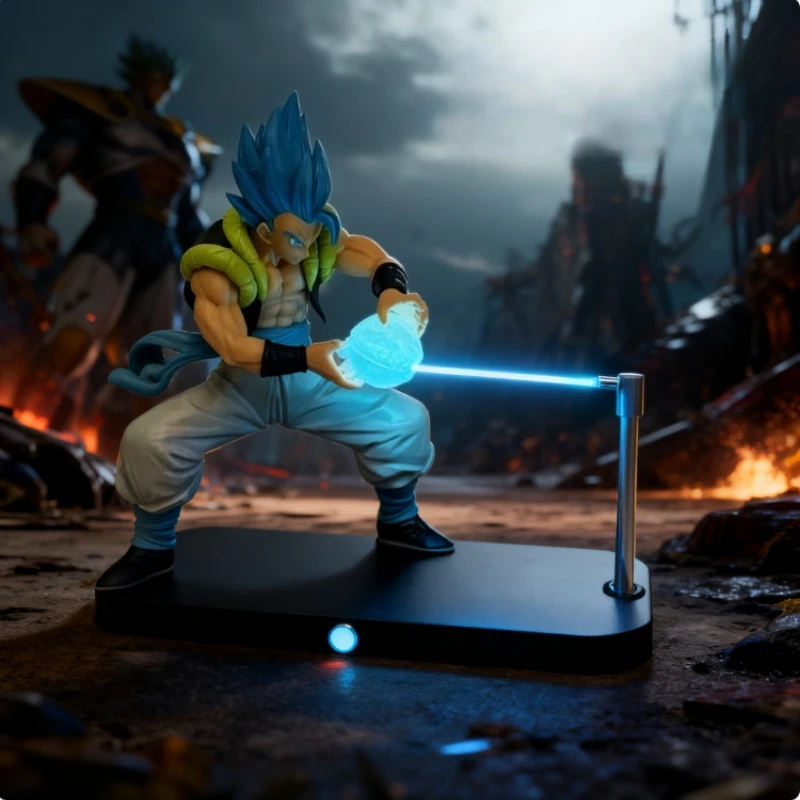 

Аниме Dragon Ball Wukong Kamehameha Магнитная сенсорная настольная лампа и персонаж Бетаты Креативная крутая модель в подарок