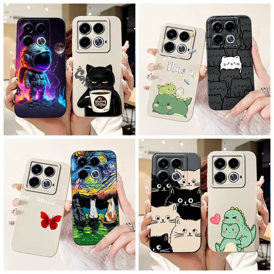 For Infinix Note 40 Pro Case X6851 X6850 New Fashion Cartoon Cover Soft TPU Phone Case For Infinix Note 40 Pro Plus Note40 Shell