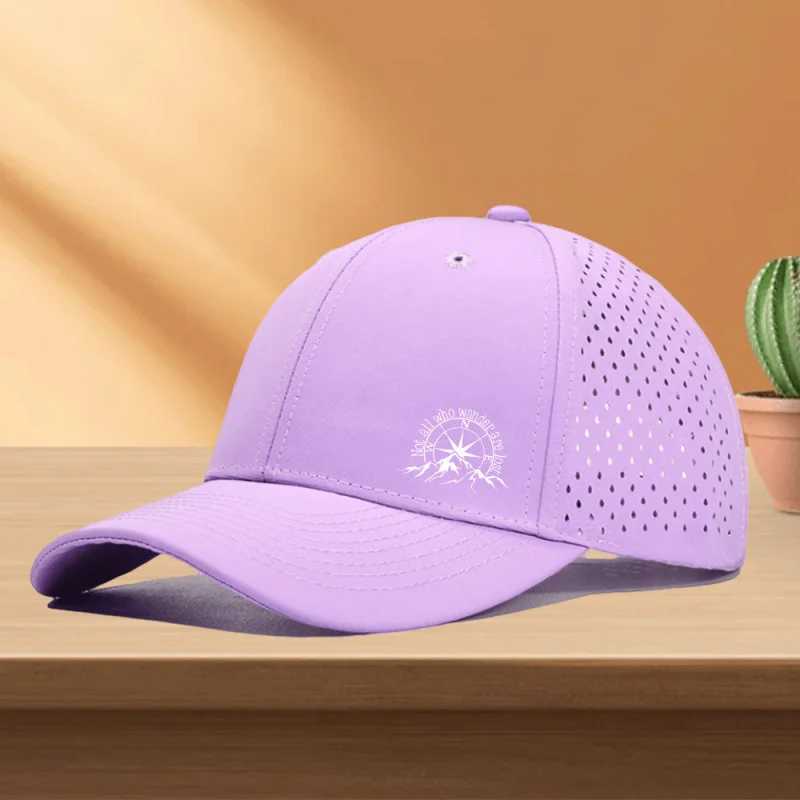 1pc Quick Dry Golf Cap with Hole Perforated Mesh, 