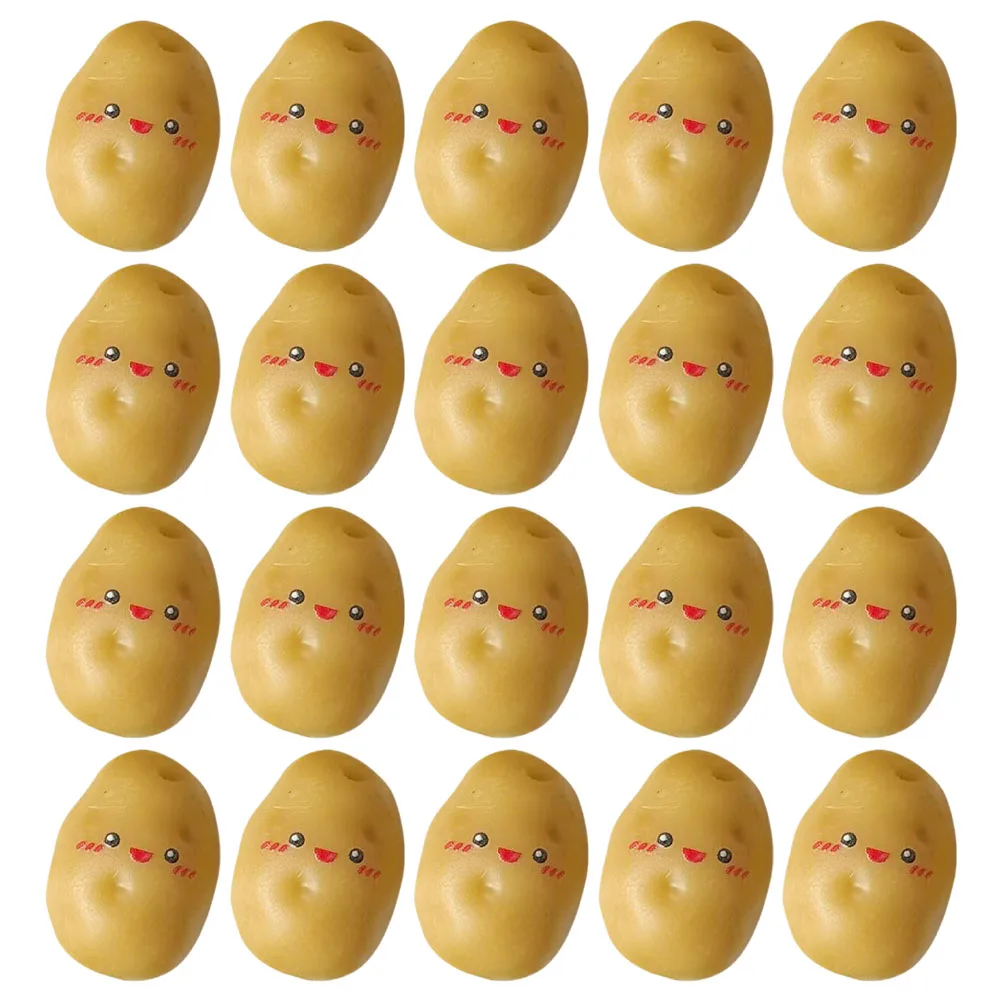 

36 Pcs Kitchen Photography Mini Artificial Potatoes Lifelike Vegetable Fake