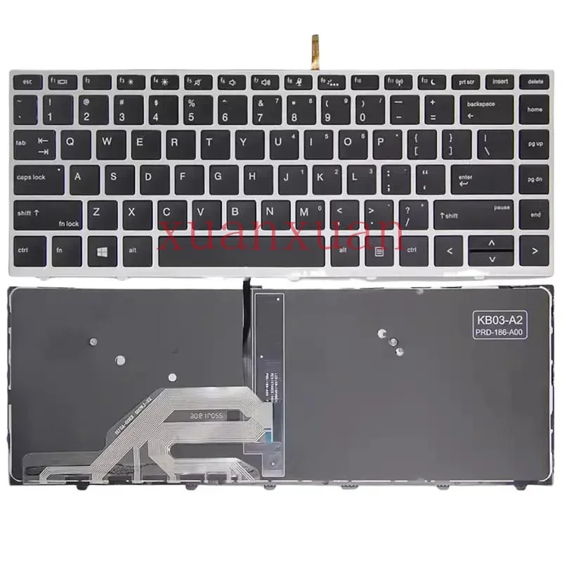 HSN-Q06C Новая клавиатура с подсветкой для HP 440 G5/640 G5/430 G5/640 G4/ZHAN 66 pro g1