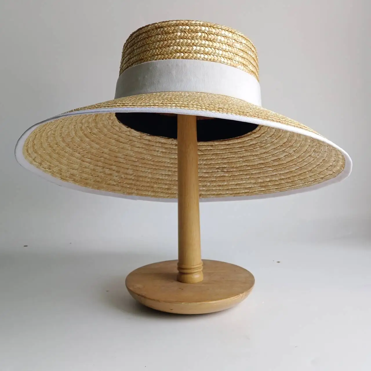 NEW Royal Blue  Sun hat Straw summer hat French elegant ladies seaside travel sun hat Hepburn style wide brim hat WOHS