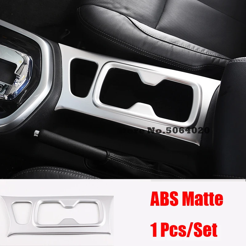 

ABS Matte Car Front water cup frame decoration strip Cover Trim Car Styling For Nissan Navara NP300 2017 2018 2019 accessories