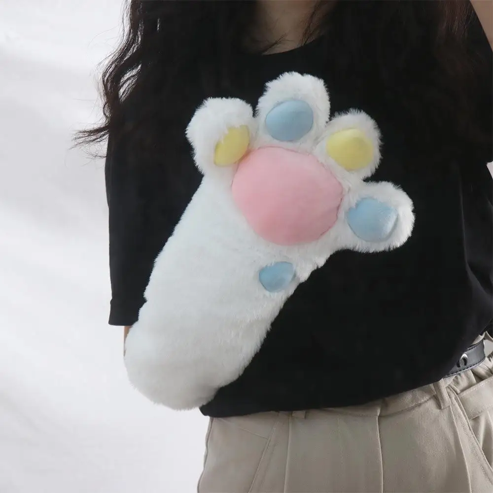

Sound Fun Toys Cat Paw Palm Gloves Soft Plush Cat Claw Furry Glove Cartoon Cute Mittens Winter Mittshand Children's Warm Gloves