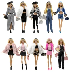 Barbie Doll Clothes Acessórios, Modelo Fashion, Casual Wear, Cool Clothes for Kids, Birthday Gift, 1 Set, 11