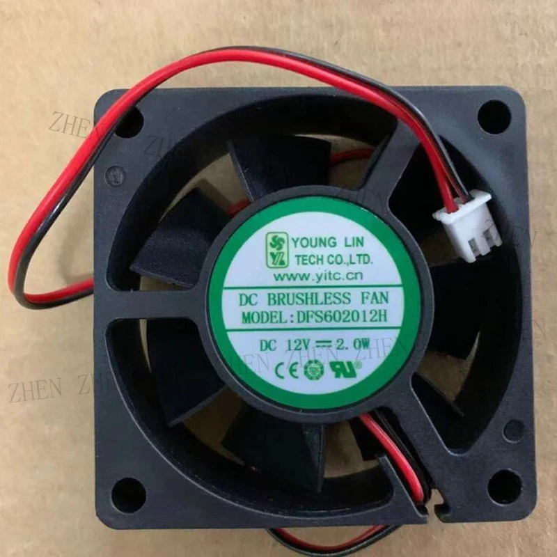 Новый вентилятор охлаждения YOUNGLIN DFS602012H DC12V 2.0W с 2 контактами # QW