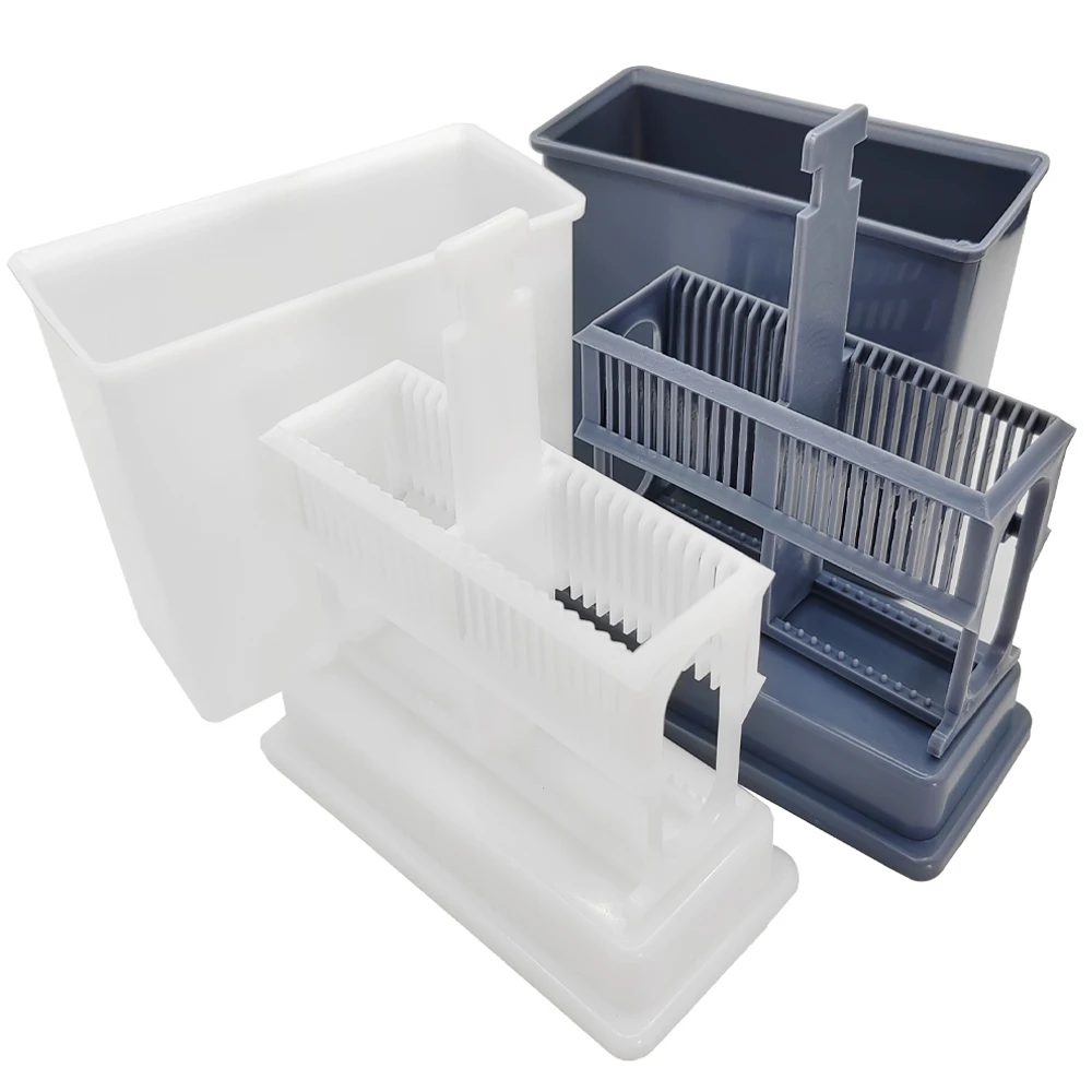 AG 24pcs Staining for Microscope Slides Laboratory Storage Holder Laboratory Microscope Slides Holder Plastic Reusable Compact