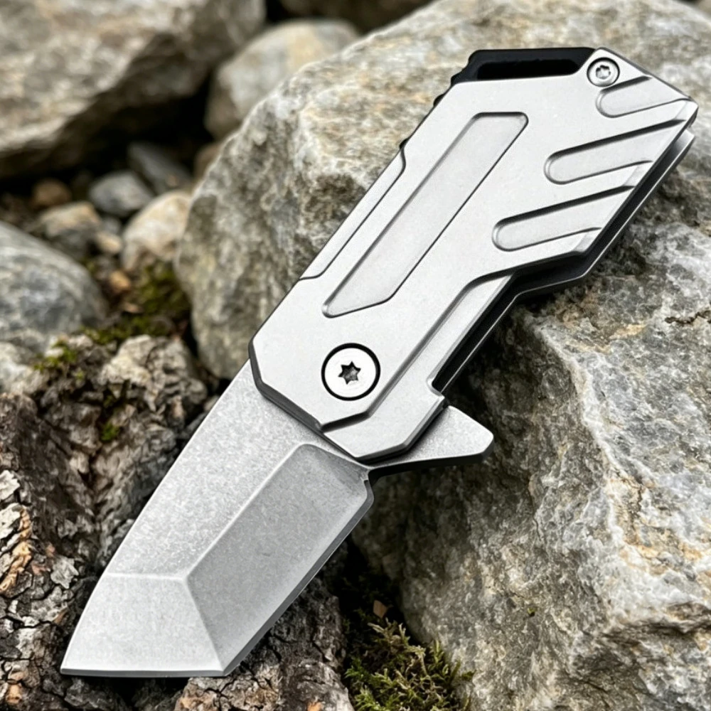 Mini Folding Blade Knife 5Cr13Mov Blade EDC Convenient Fishing Hiking Climbing Jungle Outdoor Practical Tool