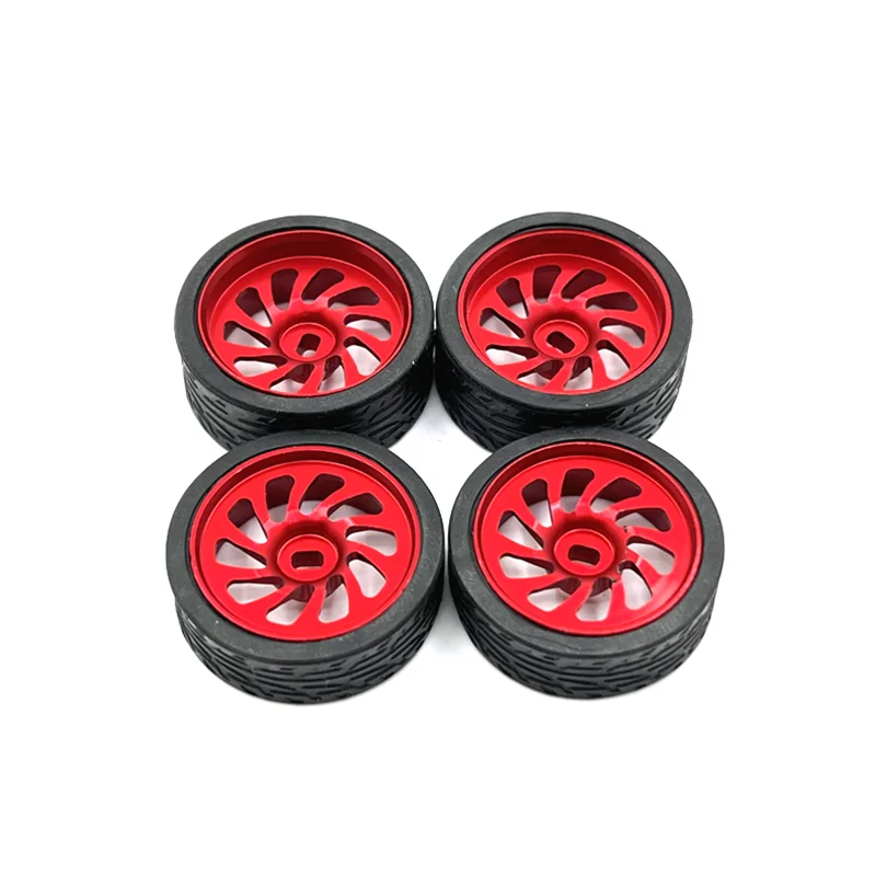 

Metal Upgrade, Two Wide And Two Narrow, 26.5mm Outer Diameter, Racing Wheel, For WLtoys KYOSHO Mosquito Car 1/28 RC Car Parts