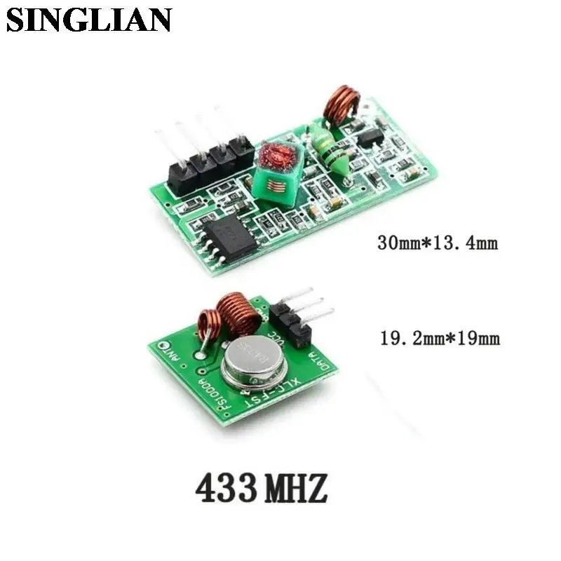 5Pair 433/315MHz RT 5V Super Regenerative Transmitter Receiver Module Wireless Receiving Module Wireless Transmitting Module