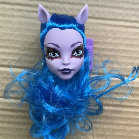 Demonmonsterdockor med färgglatt hår, Dracula/Clawdeen Wolf/Frankie Stein dockhuvuden, högkvalitativa gör-det-själv-docktillbehör 10 best sales Monster High-tillbehör - №8