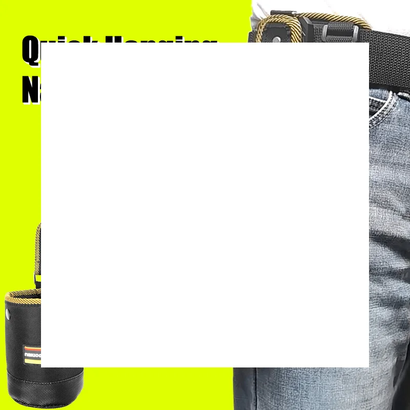 

Функциональная сумка для инструментов с поворотной застежкой: поясная сумка из оксфордской ткани для быстрой организации хранения гвоздей и шурупов.