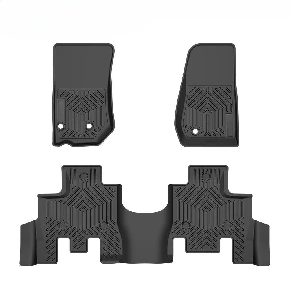 

Fit For 13-18 Jeep Wrangler JK 4 Door TPE Floor Liners All Weather Floor Mats