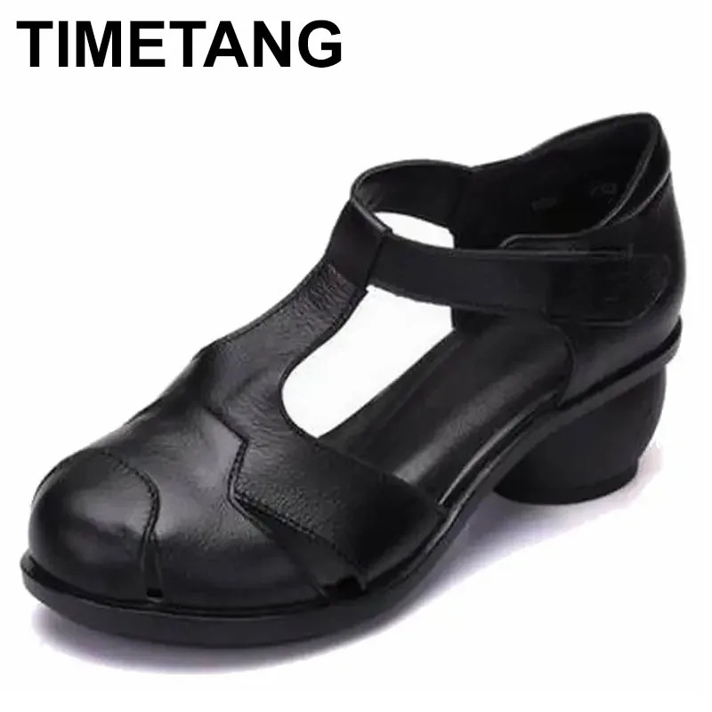 

2025 летние сандалии женские из натуральной кожи ручной работы, женская повседневная удобная женская обувь, сандалии, женская летняя обувь