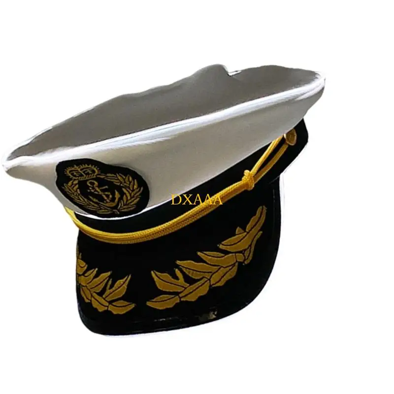 DXAA COTTON CAPTAIN HAT مع LED ضوء مثالي لحفلات موضوع تأثيري والمزيد