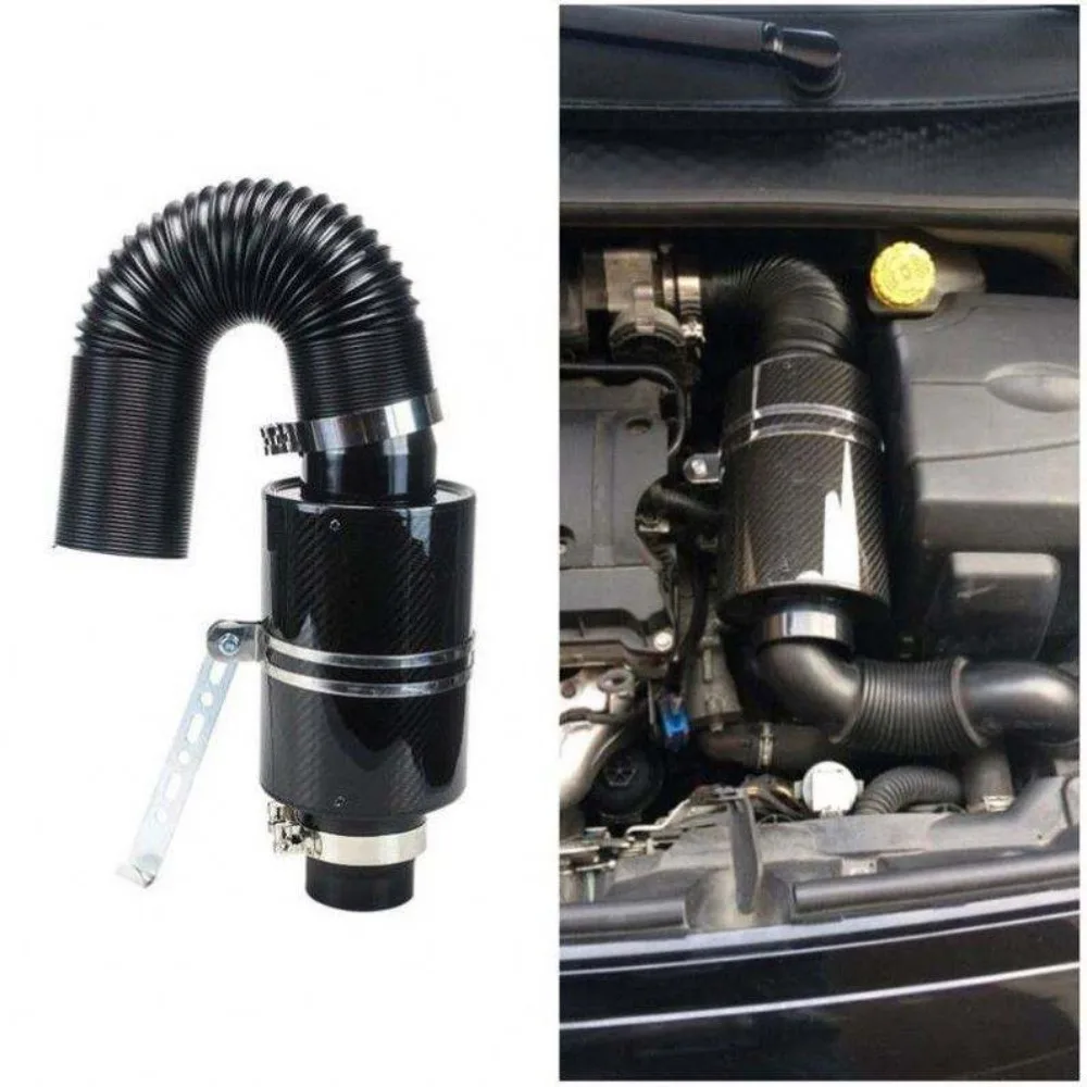 

Универсальный гоночный 3 "76 мм автомобильный фильтр на впуске холодного воздуха, комплект индукционных труб из углеродного волокна без вентилятора