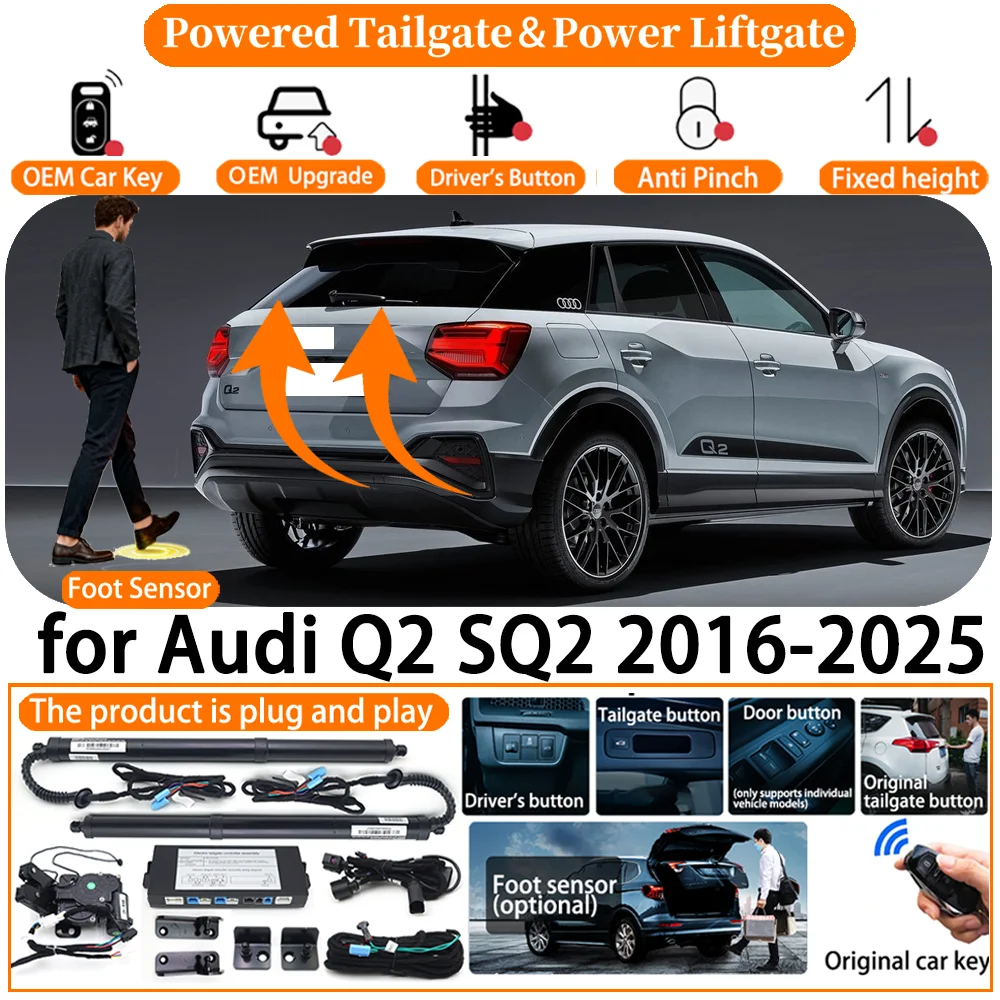 

Car OEM Smart Powered Tailgate system for Audi Q2 SQ2 2016-2025 Automatic Electric Power Tailgate Tail Gate Lift Strut kit
