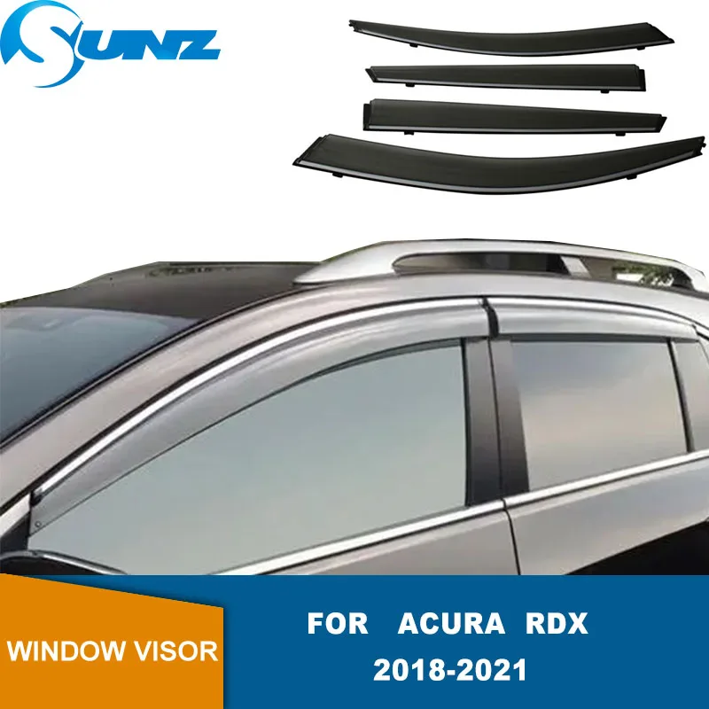 

Weathershields For Acura RDX 2018 2019 2020 2021 Window Visor Vent Shades Sun Rain Deflector Guards Car Stylings SUNZ