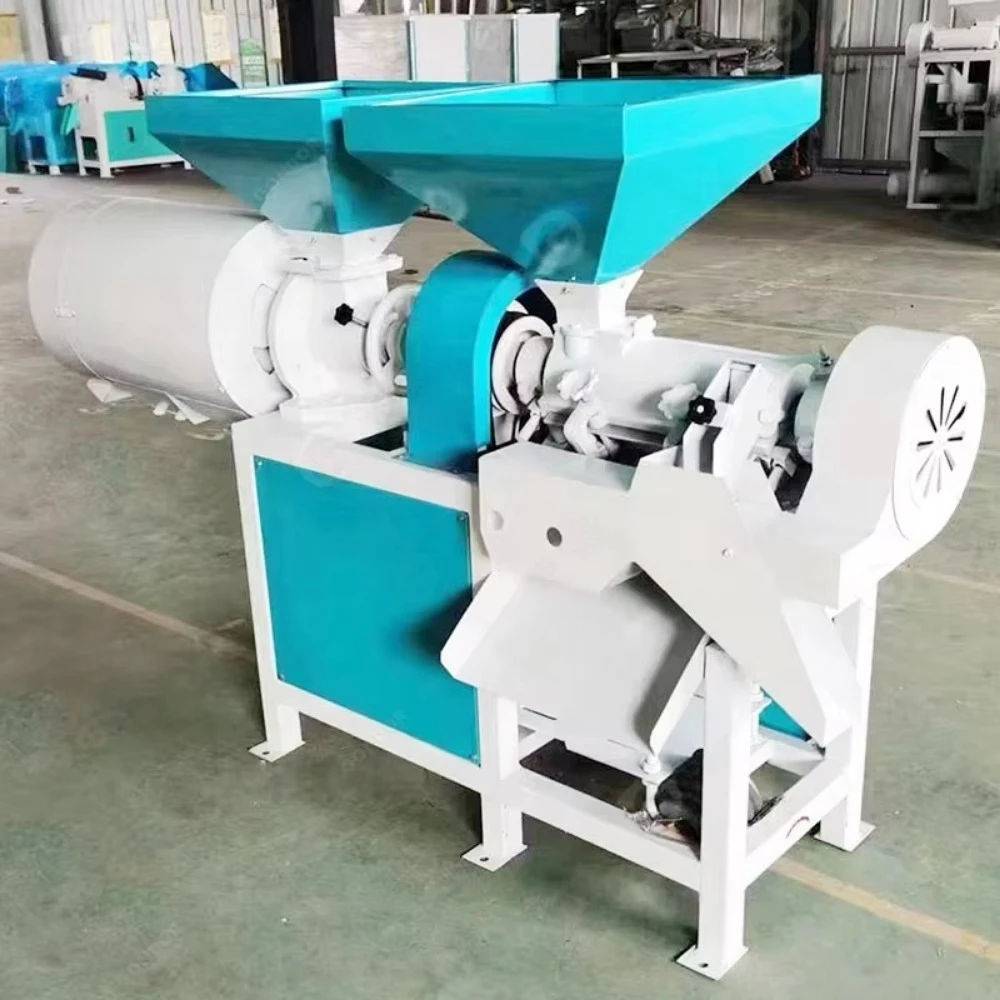 Mill Maize Milling Huller Corn Peel Slag Cornmeal Rice Grits Flour Starch Make Machine and Home Size