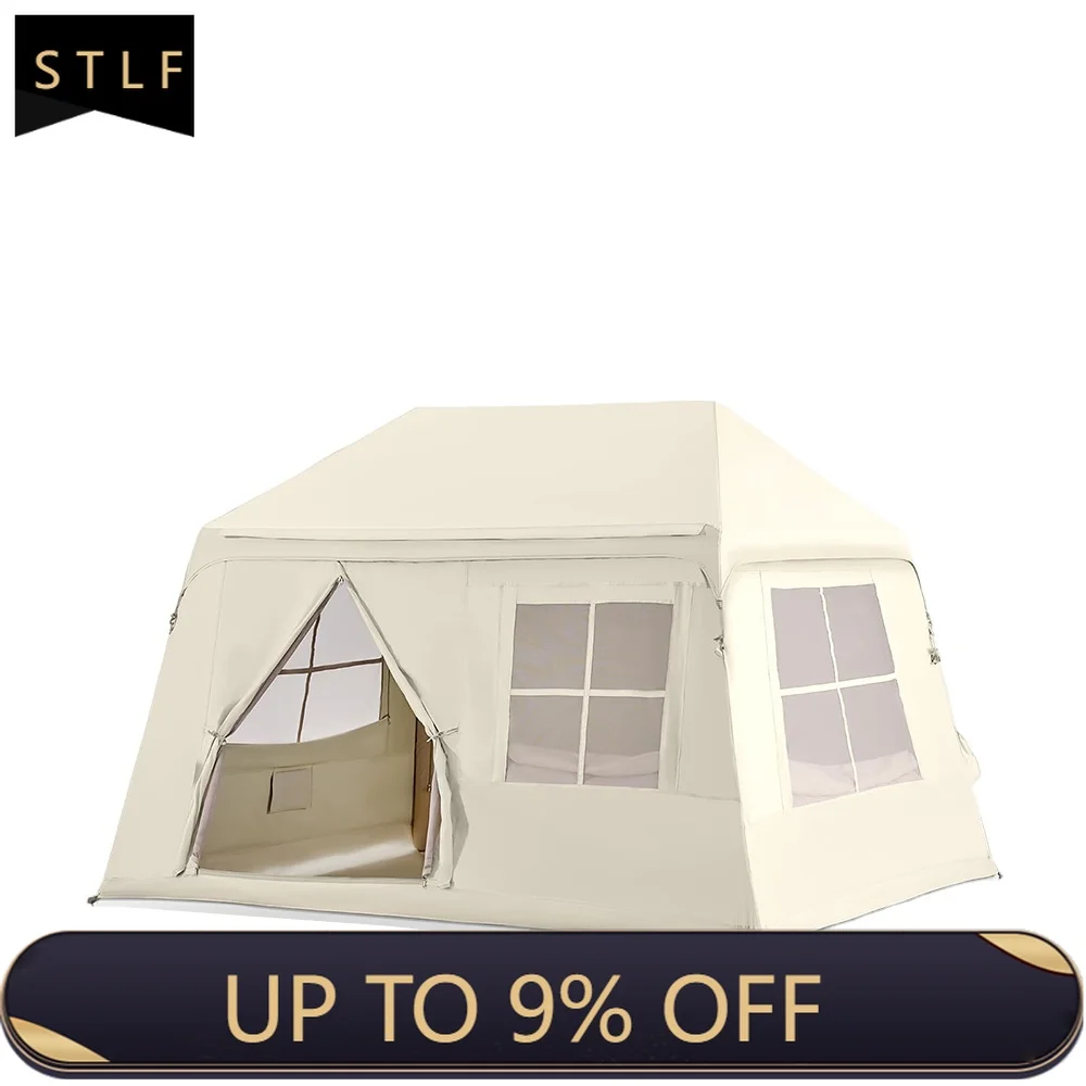 Inflatable Disco Gazebo 18ft Large Night Club Tent for Weddings Birthdays Raves Business Events Waterproof Oxford Fabric with Ca