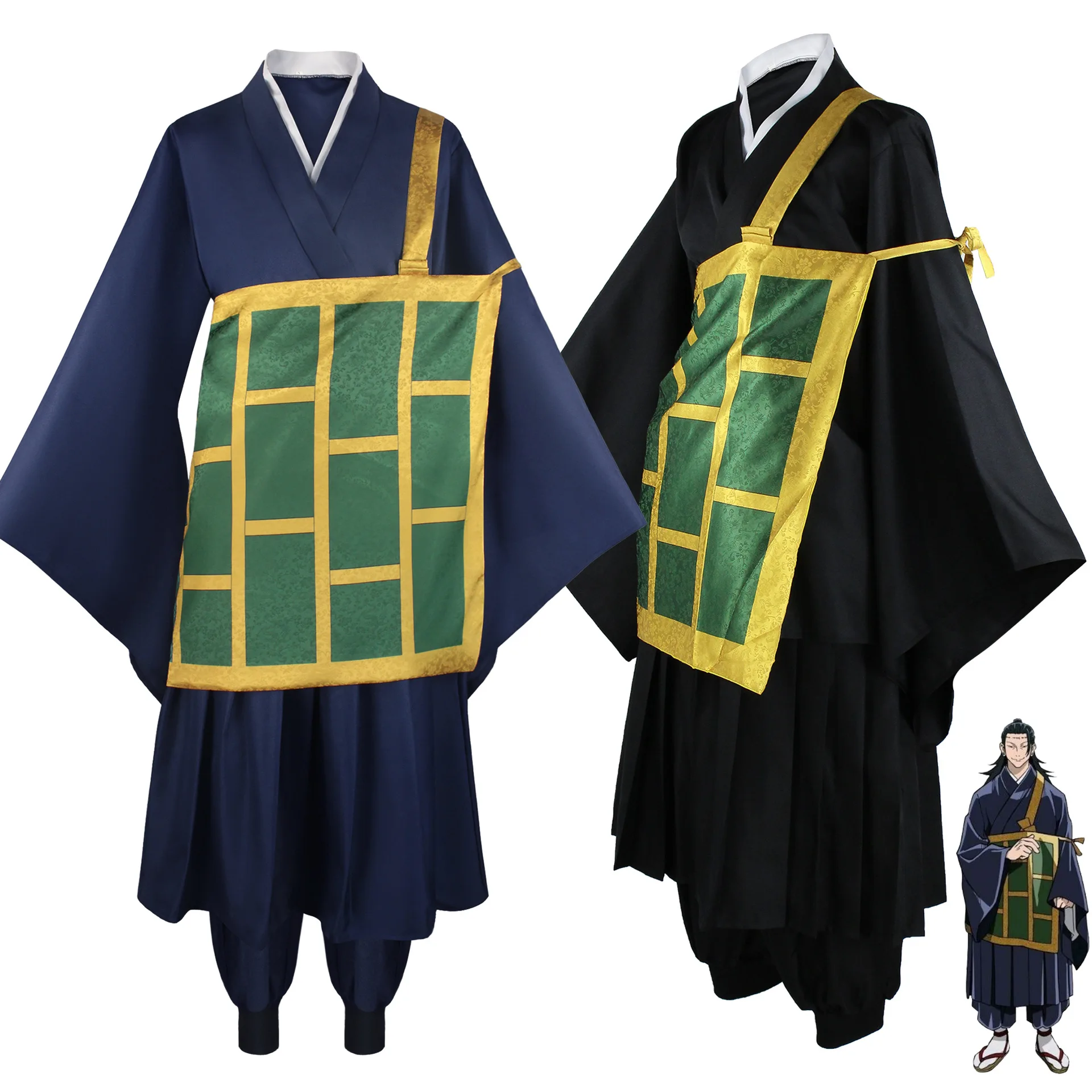 Geto Suguru Cosplay Kostüm Schwarz Blau Kimono Schuluniform Anime Kleidung Halloween Kostüme für Frauen Männer