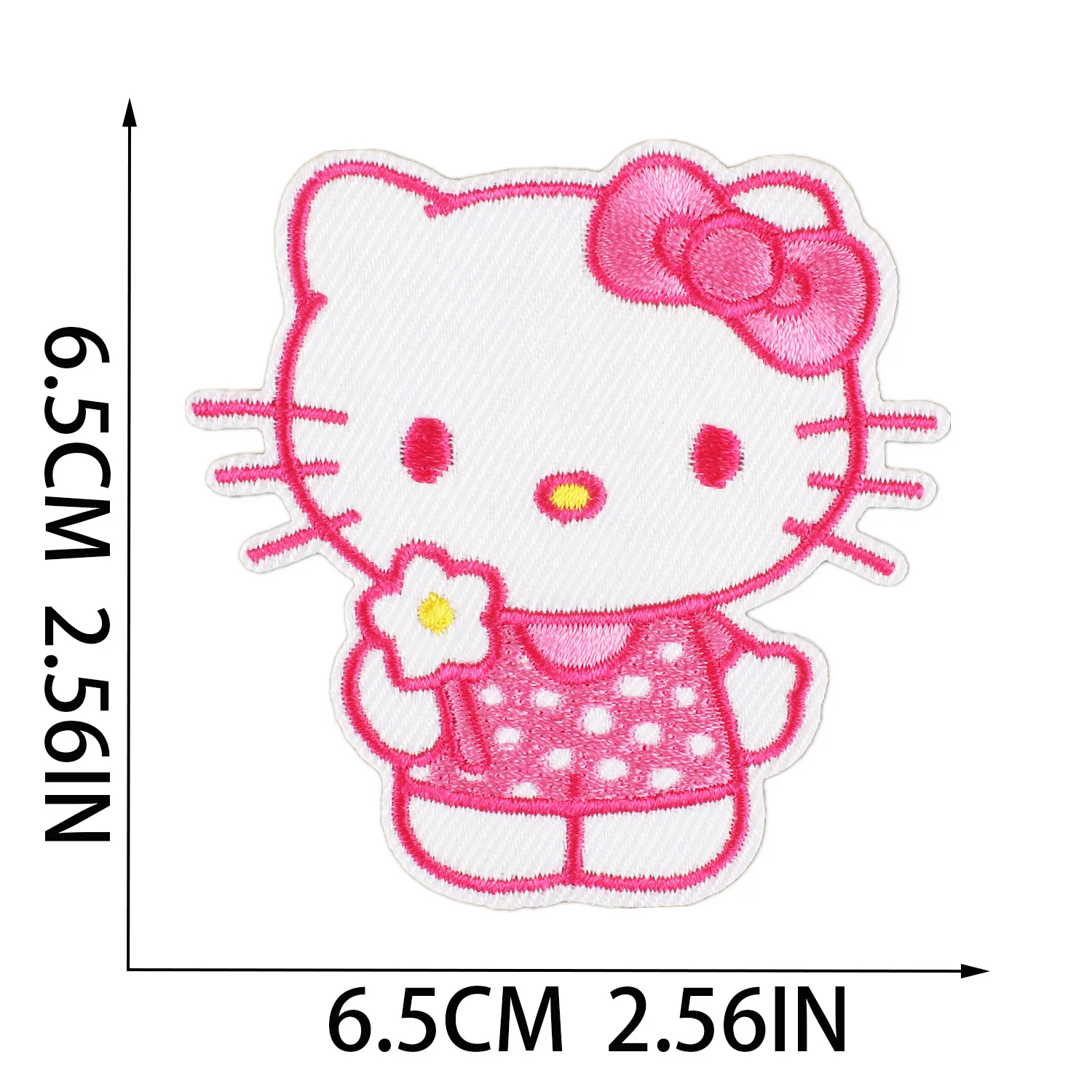 13Pcs Cartoon Cute KT Cat Hello Kitty Applique For DIY Sew on Child Clothes jacket Hat Ironing Patches Jeans Embroidered Sticker