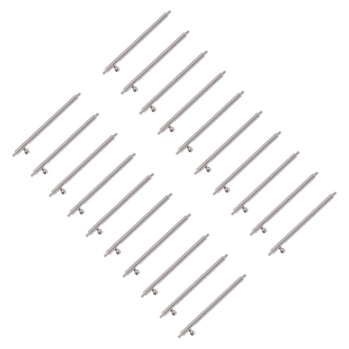 20Pcs Stainless Steel Watch Band Pins Spring Bars Quick Release Tool Metal Strap Repair Link Removable Accessory