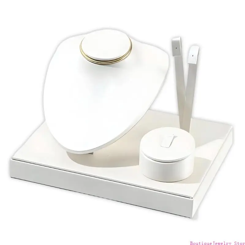 E1PE Stylish Jewelry Display Stand Craft Of PU Leather For Enhanced Visual Appeal And Durability