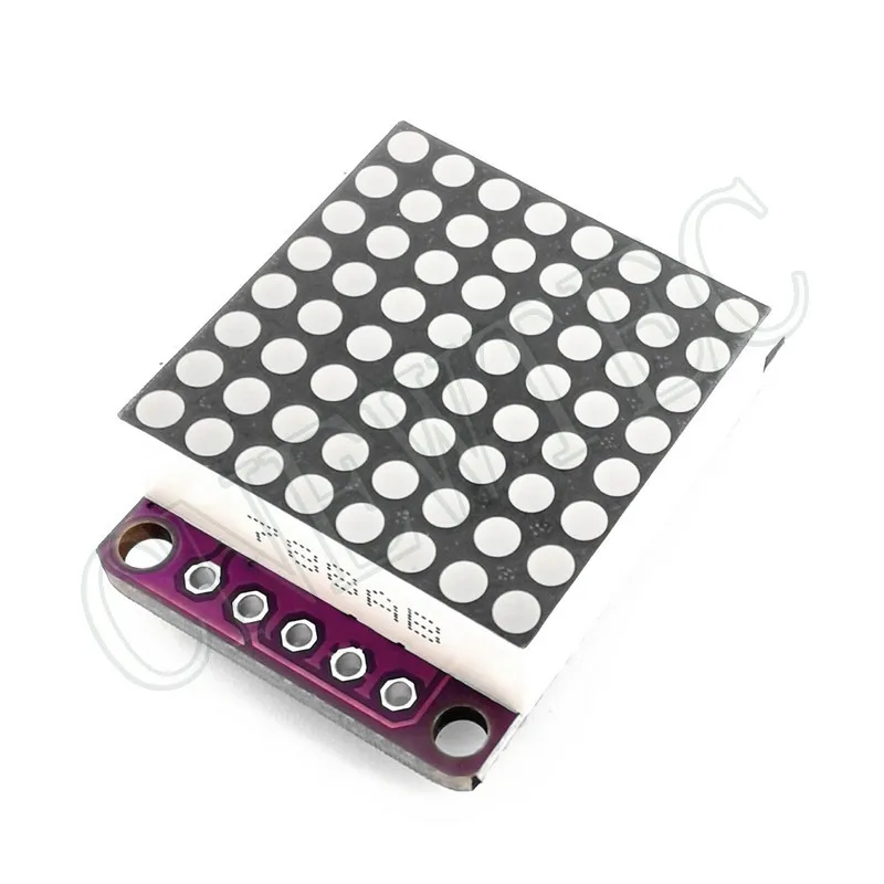 8x8 MAX7219 Red/Blue/Green/White Dot Led Matrix MCU Display Control Module 5V Interface Output Input Common Cathode 0.7Inch 8*8