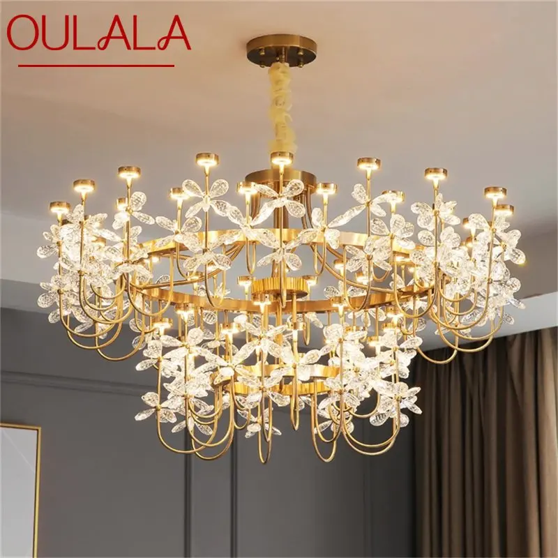 

OULALA Modern Chandelier Pendant Lamp Contemporary Gold Luxury Home LED Creative For Living Dining Room