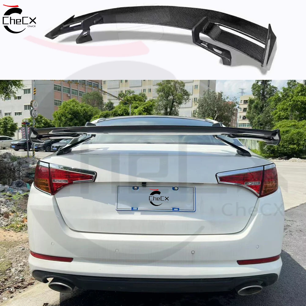 

For 2011-2016 Kia K5 100% Real Carbon Fiber Highquality Rear Spoiler Trunk Lid Diffuser TTRS Styl