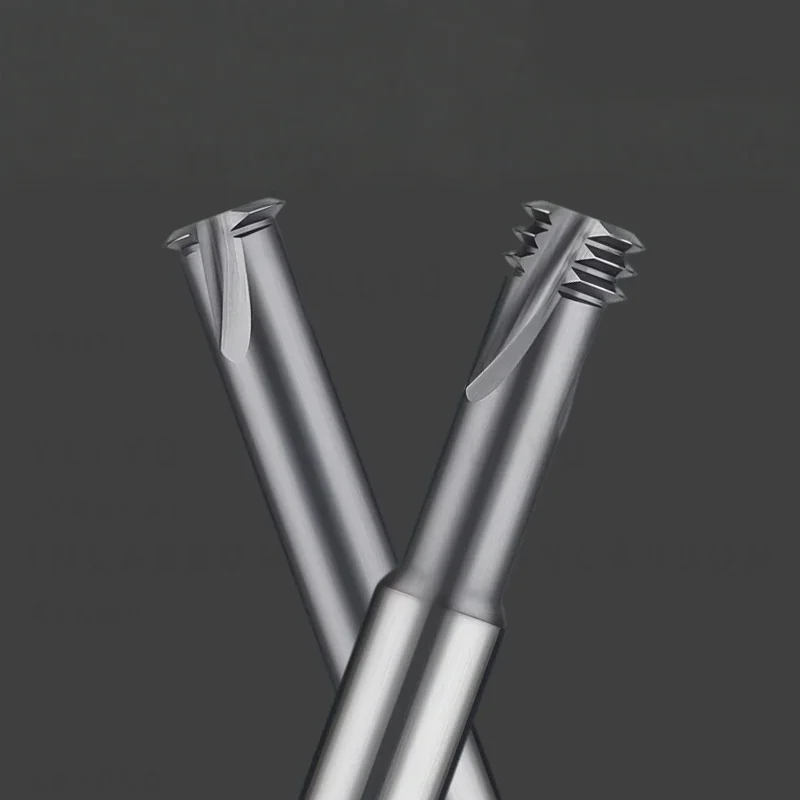 1PCS KSM High Hardness Single/Three Teeth Thread Milling Cutter Anti-vibration High Precision Tungsten CarbideMillingTool