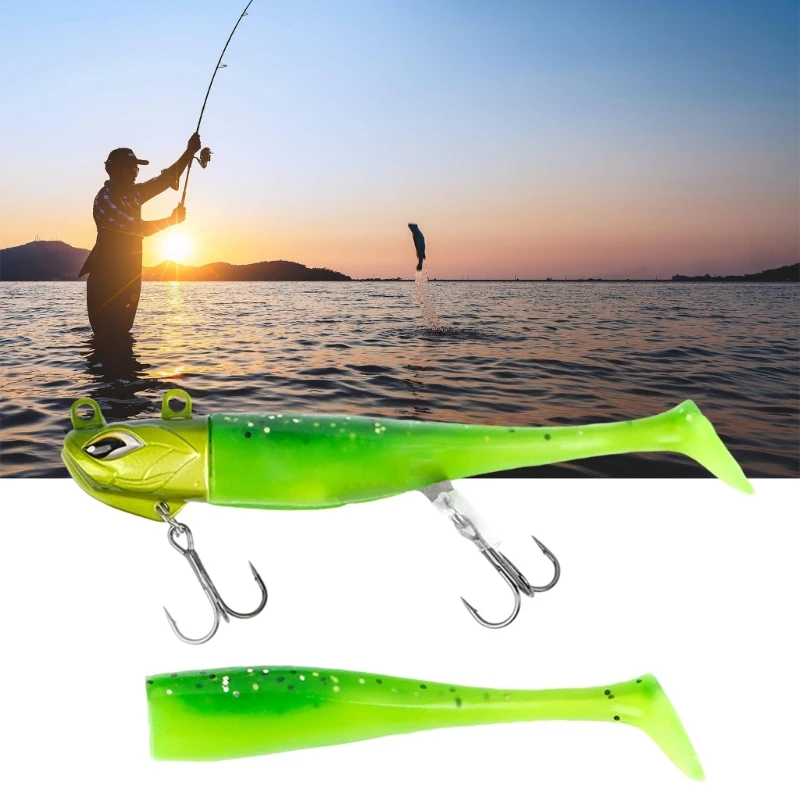 

10cm 11.5cm Fishing Lures Slow Sinking Lures T Tail Weighted Fishing Simulation Lures Soft Swimming Lures Fishing Baits