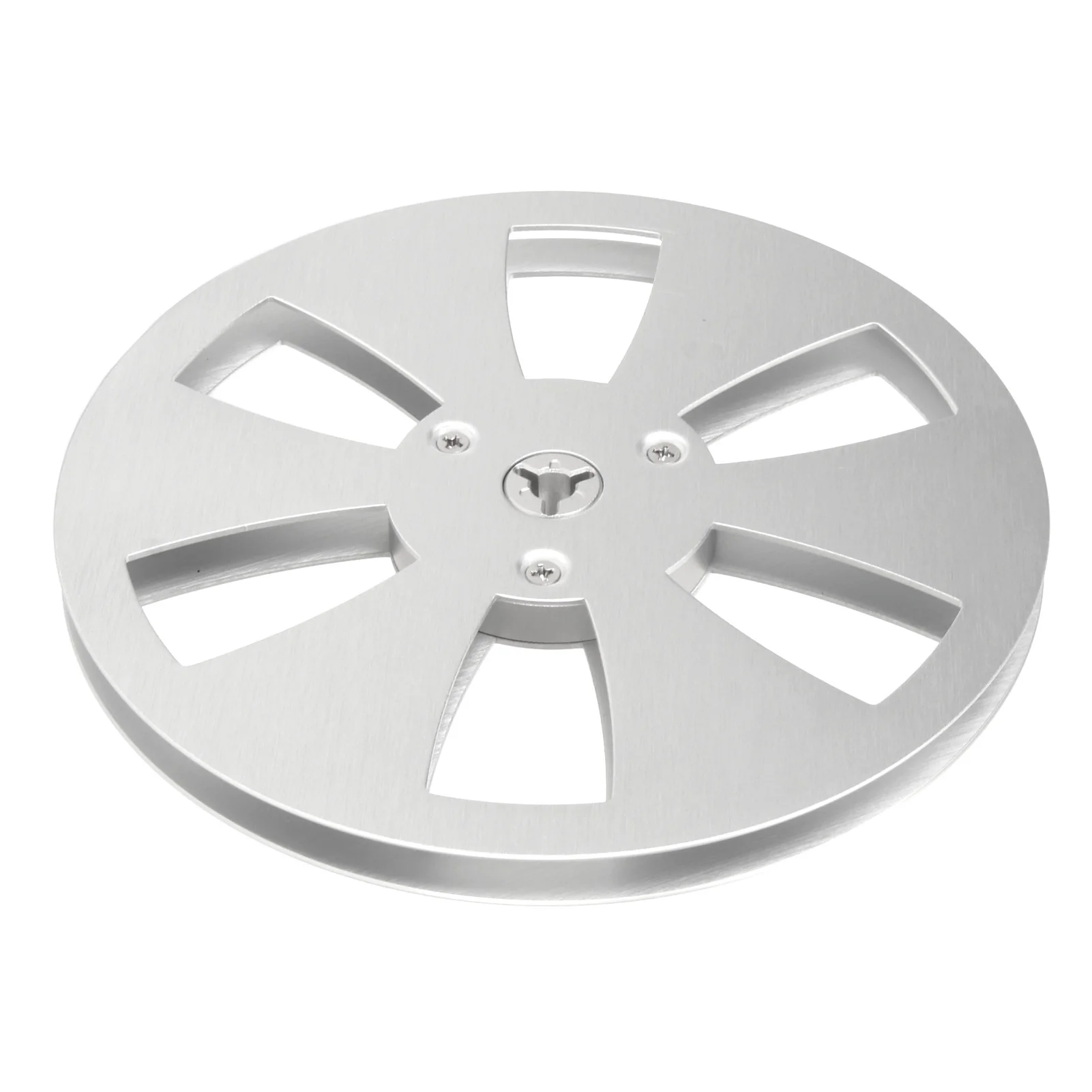 1/4 7 Inch Empty Reel Aluminum Alloy 6 Holes Open Reel Sound Tape Empty Reel Opening Machine Part Recording Takeup Reel