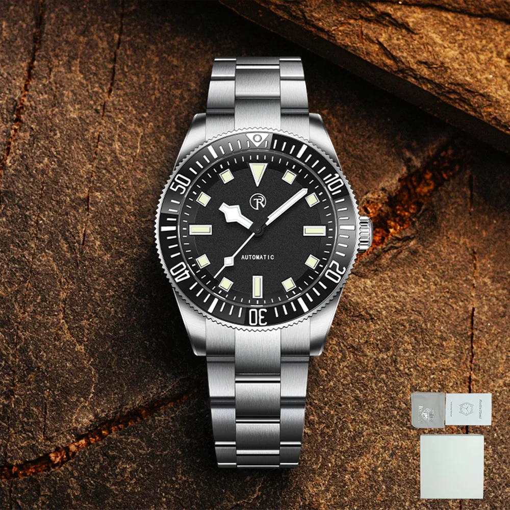 2026 RollsTimi New Men's Mechanical Watch NH35 Automatic Watch Men's Sapphire Ceramic Bezel Watch Stainless Steel 10Bar Gift Box