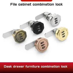 3 Digital Code Combination Lock Cupboard Drawer Cabinet Mailbox Password Locker Furniture Anti-theft Security Zinc Alloy Lock