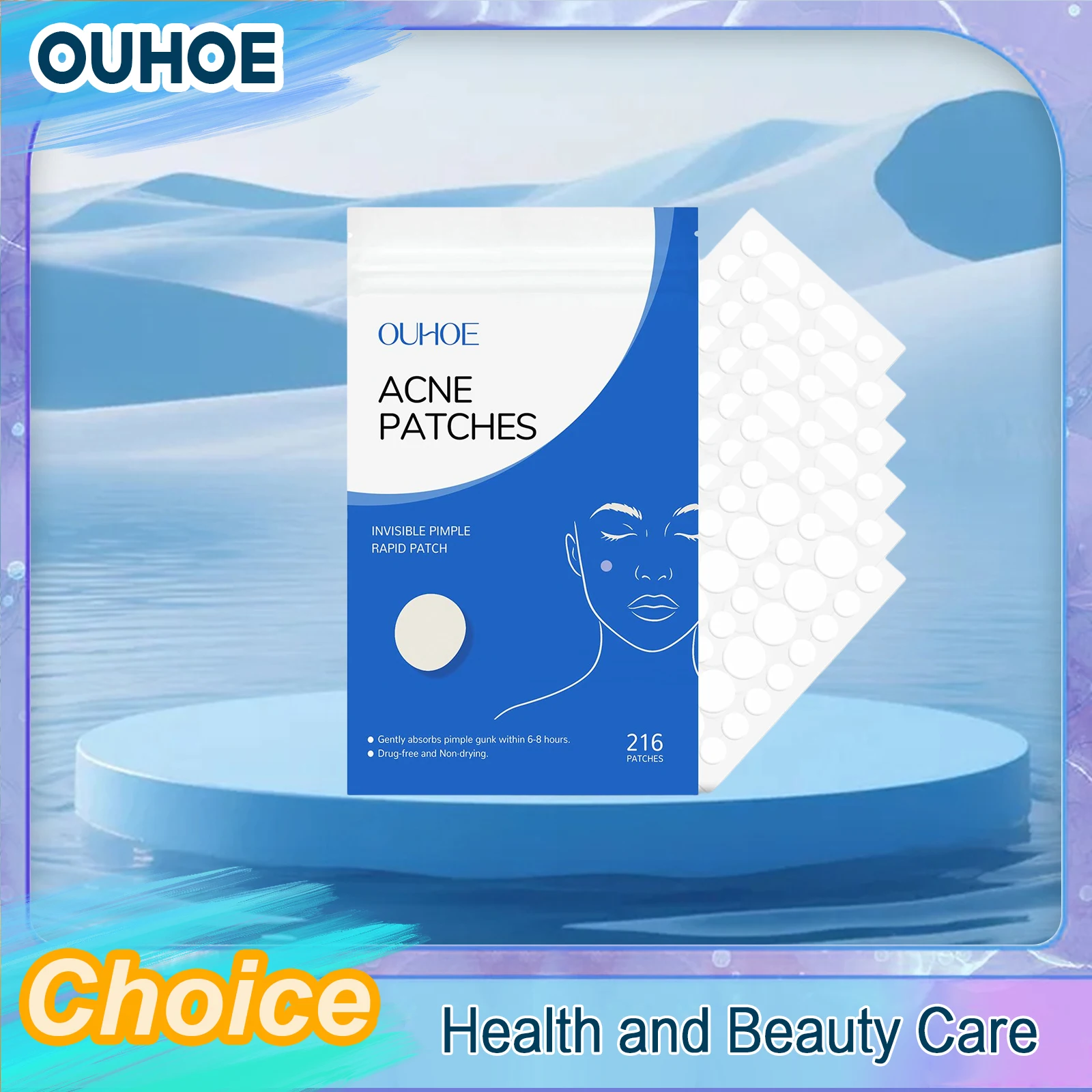 Acne Pimple Patch Invisible Professional Healing Absorbing Spot Sticker Covering Zits Blemishes Nourish Men Women Face Skin Care