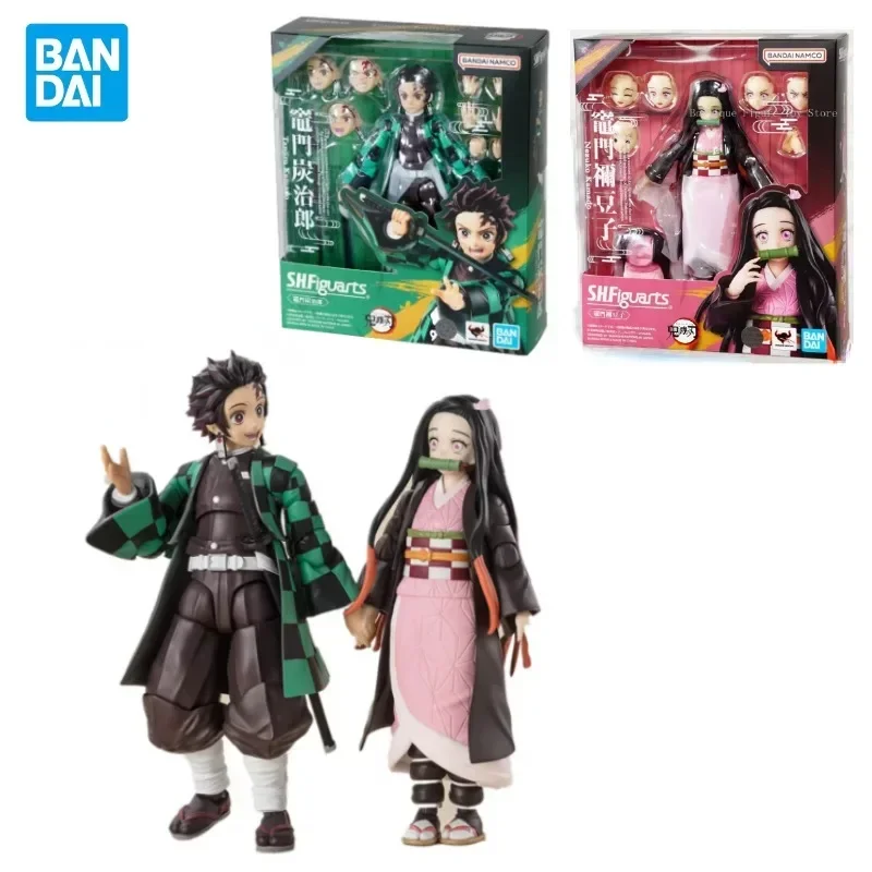 

In Stock Original Bandai S.H.Figuarts Demon Slayer Kimetsu No Yaiba Kamado Tanjirou Anime Action Figures Toys Collectible Gifts